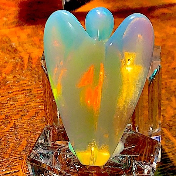 OPALESCENT ANGEL 2 INCH GUARDIAN - Picture 2 of 4